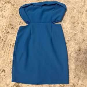 Princess Polly women’s blue mini dress with cutouts size 6
